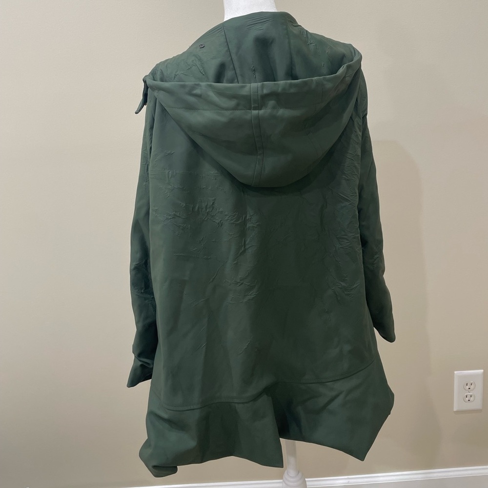 kate spade Dark Green Utility Jacket with Gold Hardware - Size Small *FLAWS* - Picture 2 of 11
